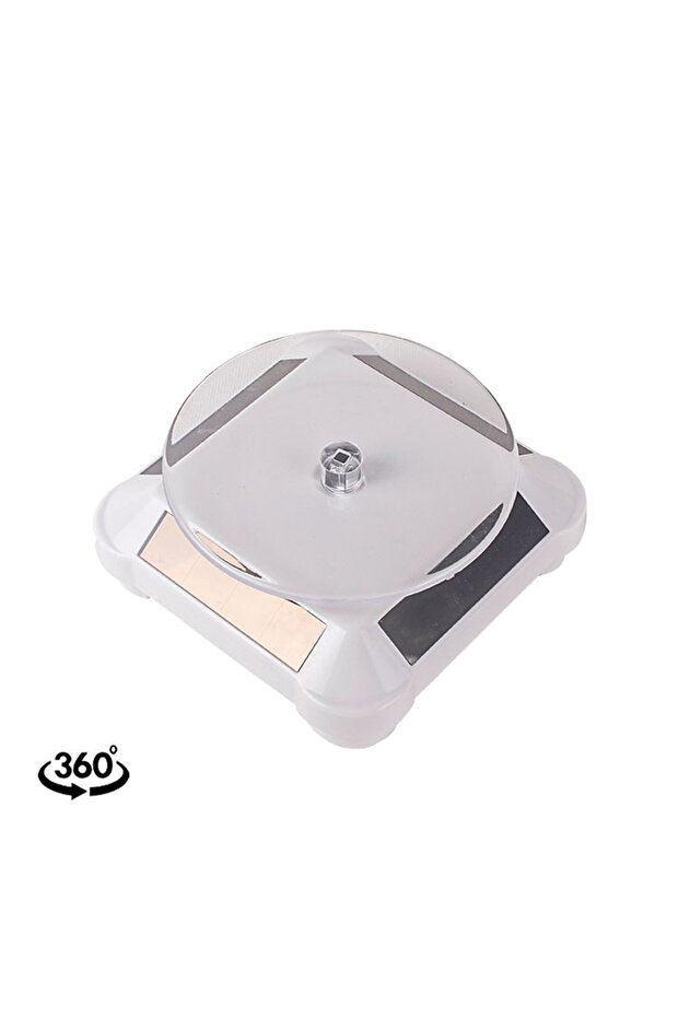 حامل أبيض دوار يعمل بالطاقة الشمسية - 1