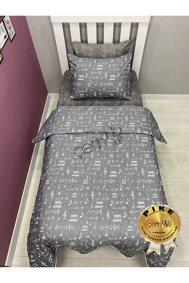 Çetinhome Tek Kişilik Kapitone Pike Seti 4 Mevsim Nota - 5
