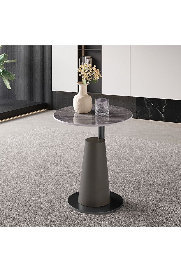 Side Table - Grey/Gunmetal Black