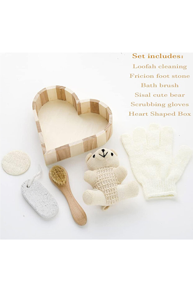 5-Piece Bear Love Bath Set - 6