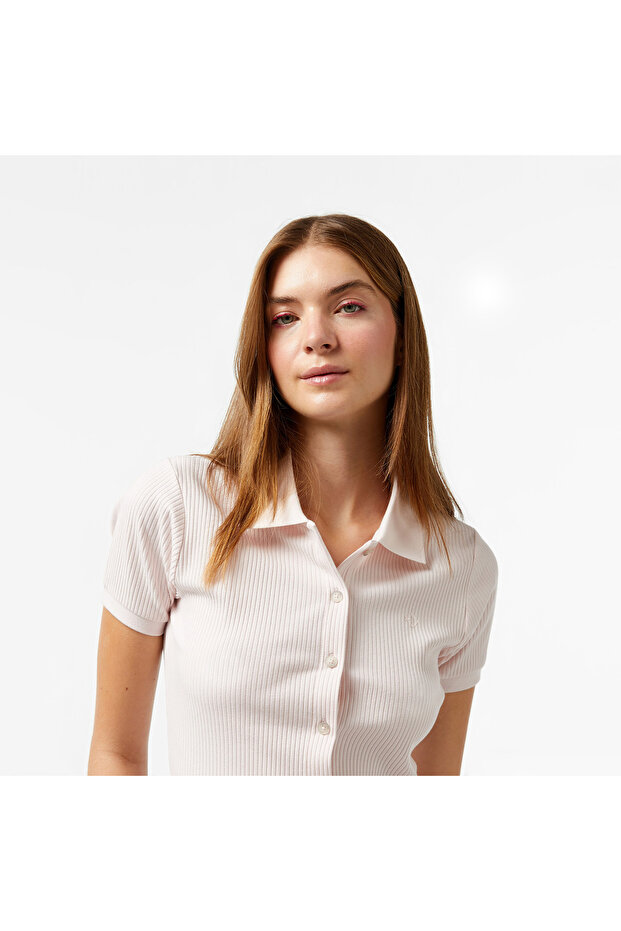 Slim Fit Kadın Pembe Gömlek - 4