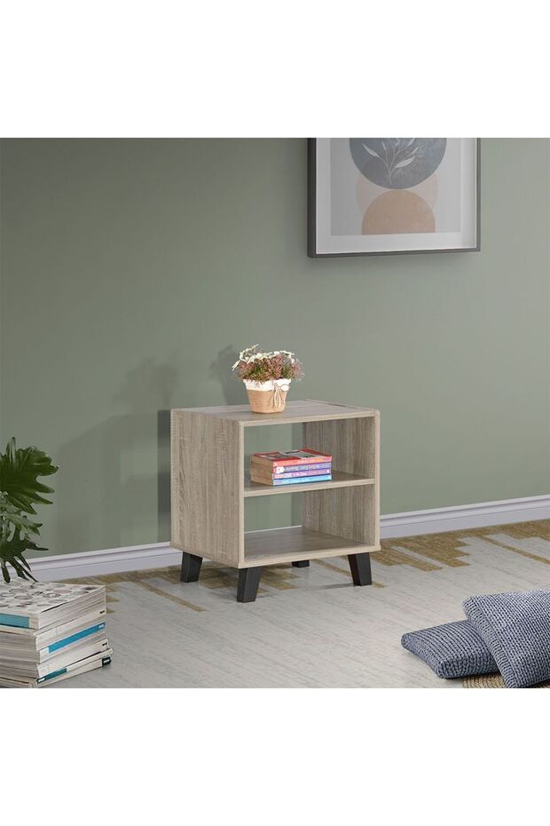 Supreme End Table L47.5xW40xH51cm - French Sonoma Oak