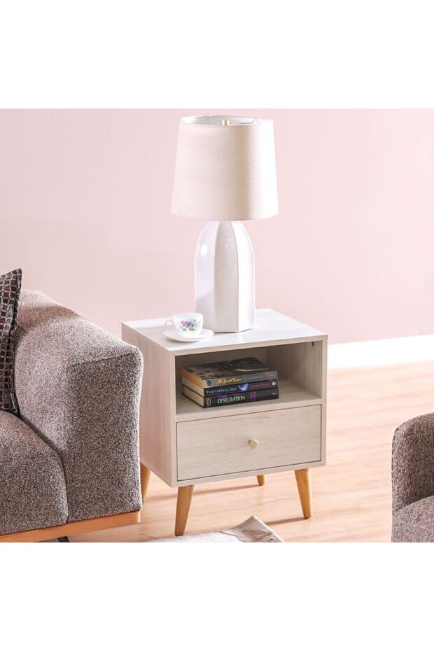 Patterson End Table L48xW40xH55cm - Light Oak