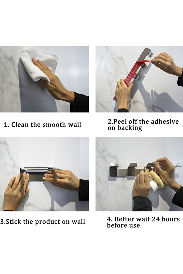 Three coat hooks - 3