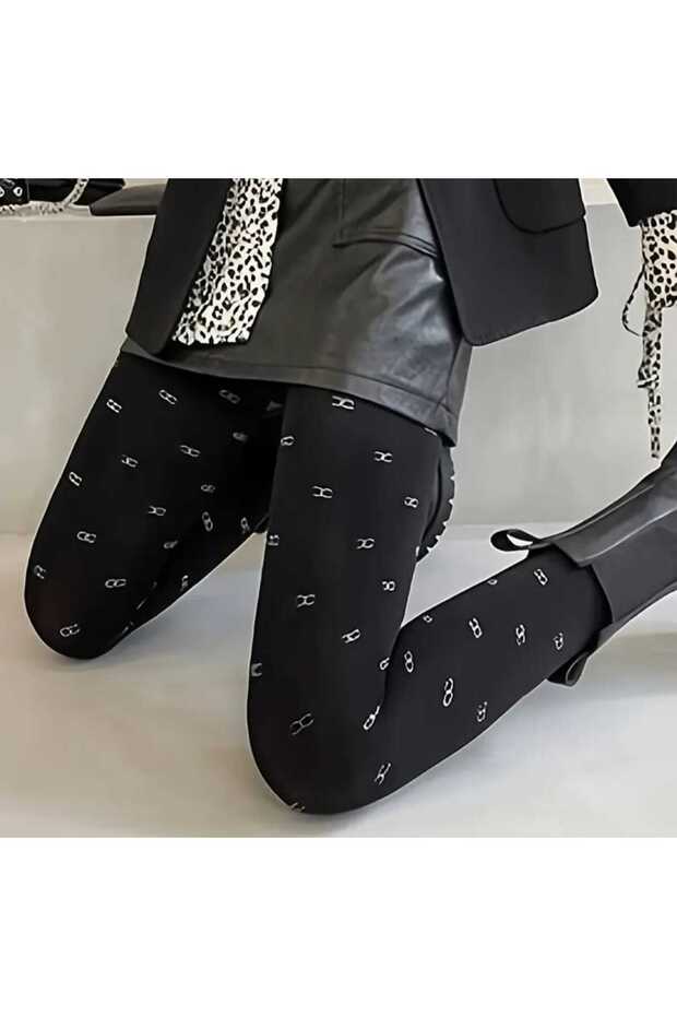 KALIN BASKILI KÜLOTLU ÇORAP - 2