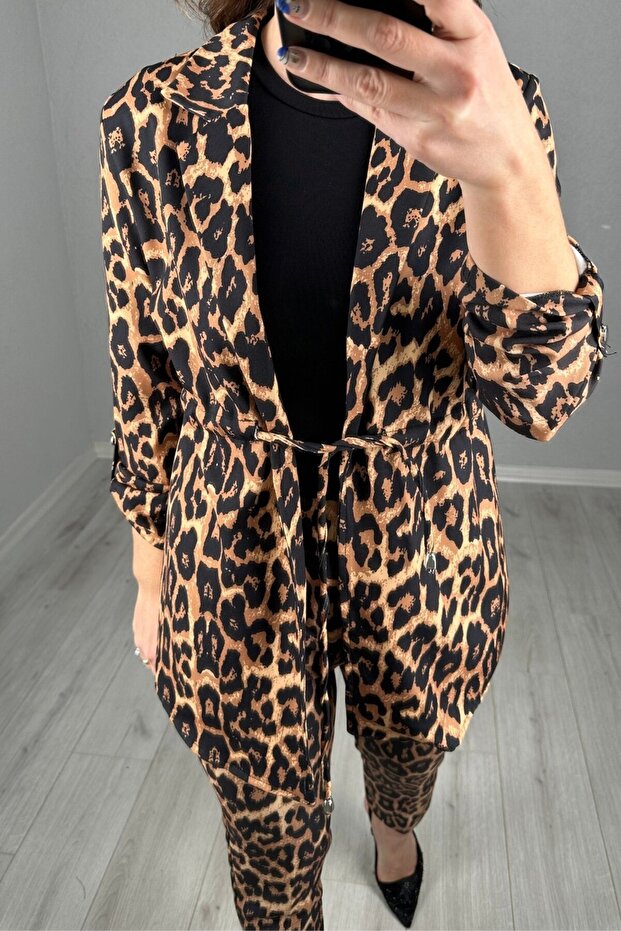 Σετ παντελόνι Leopard Jacket - 3