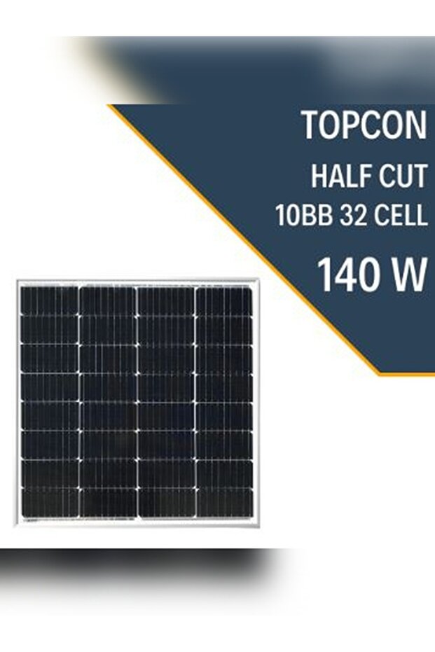 140W HALF CUT TOPCON GÜNEŞ PANELİ - 1