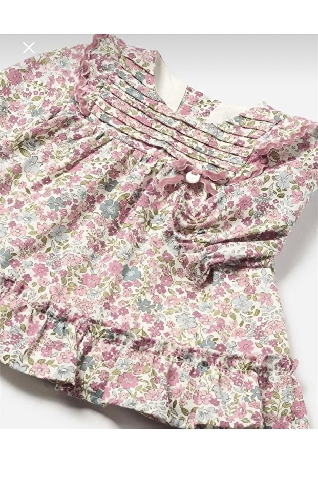 Fırfırlı bebek elbise - 2