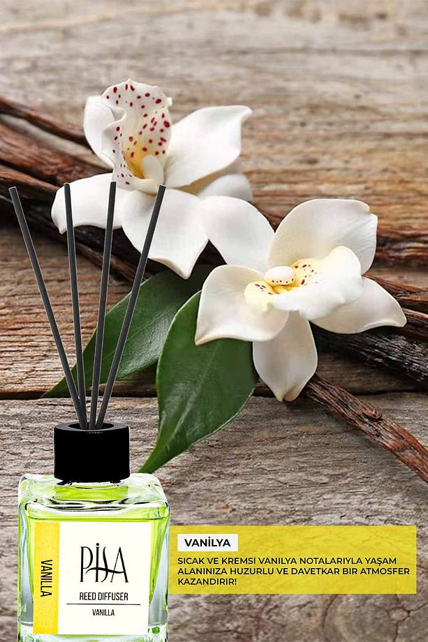 Vanilya Çubuklu Oda Kokusu Vanilla Reed Diffuser 100ml - 2