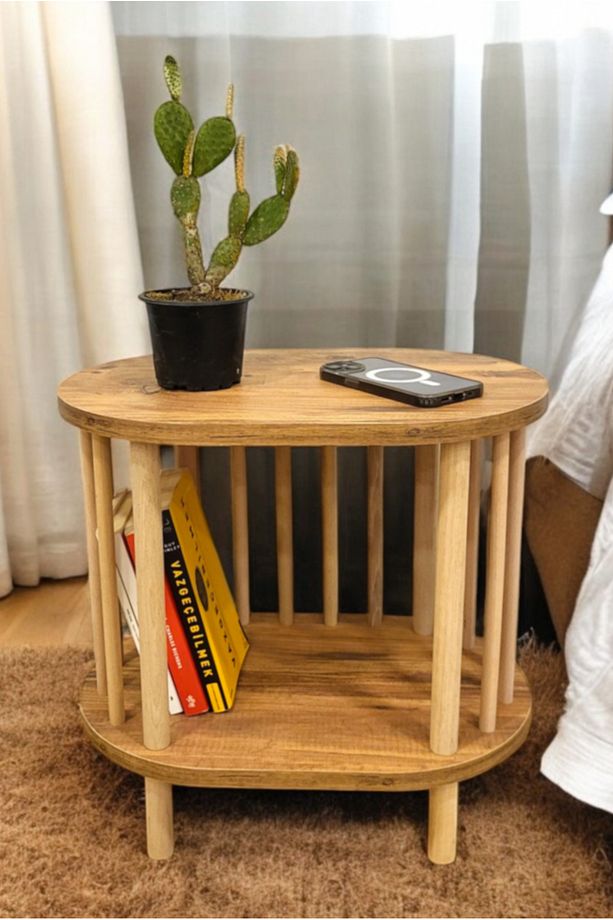 Yan Sehpa - Komodin - Salon - Oturma Odası Zigon Sehpa - 1