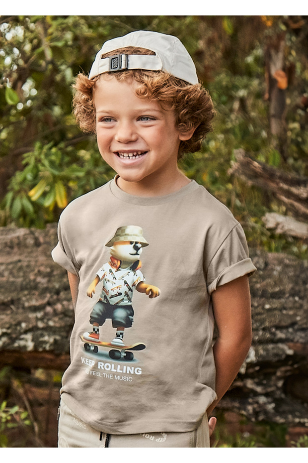 04-10 Years Old Boy Mink T-Shirt - Mink