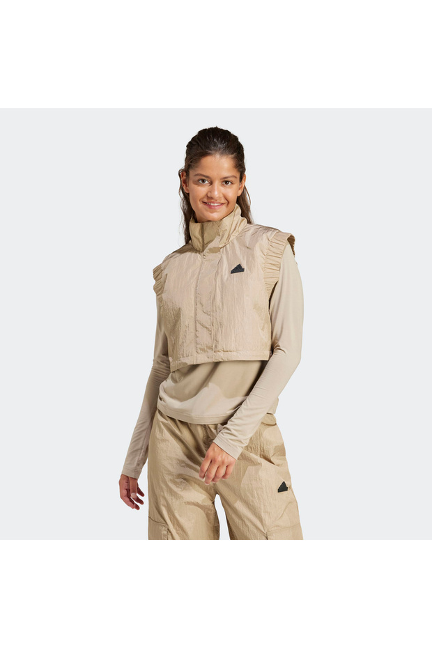 City Escape Women's Beige Vest (IT1452)