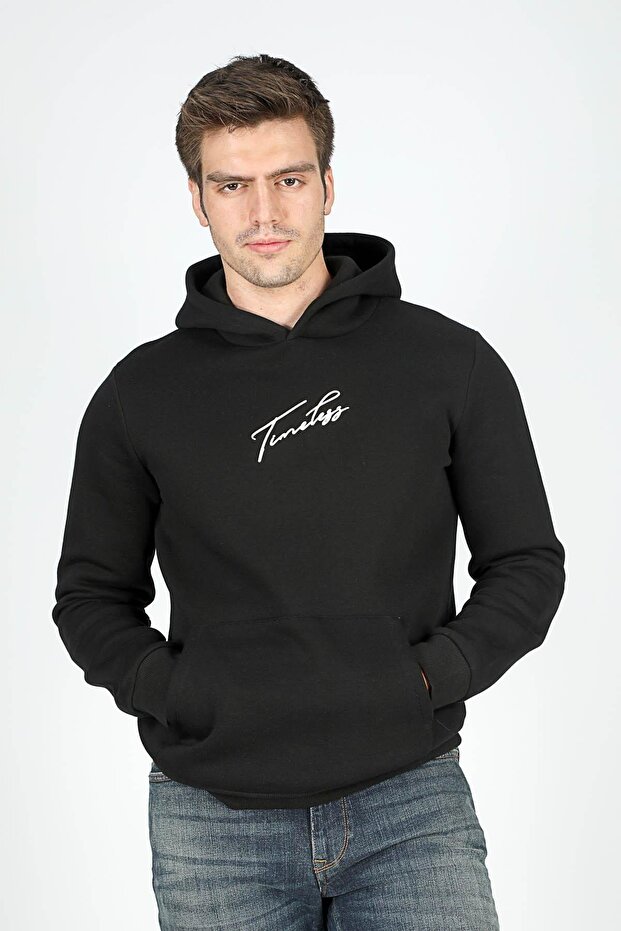 Time Erkek Kapüşonlu Sweatshirt - 2