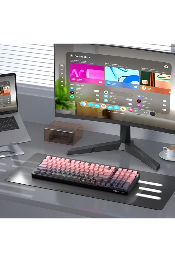 Magegee Light100 Hot-swappable Kablosuz Win/mac Uyumlu Custom Klavye Hall Effect - 7
