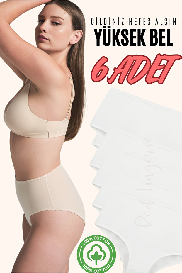Plus Size Women's Cotton Panties 6 Pack BATTAL BATO