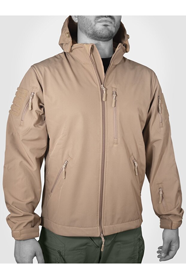 Coats Softshell Batur Beige Waterproof Taktic Outdoor Tactical Rainproof Protection