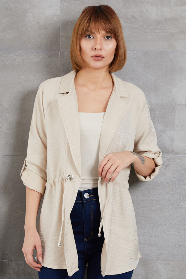 Jacket with Folded Sleeves - 4
