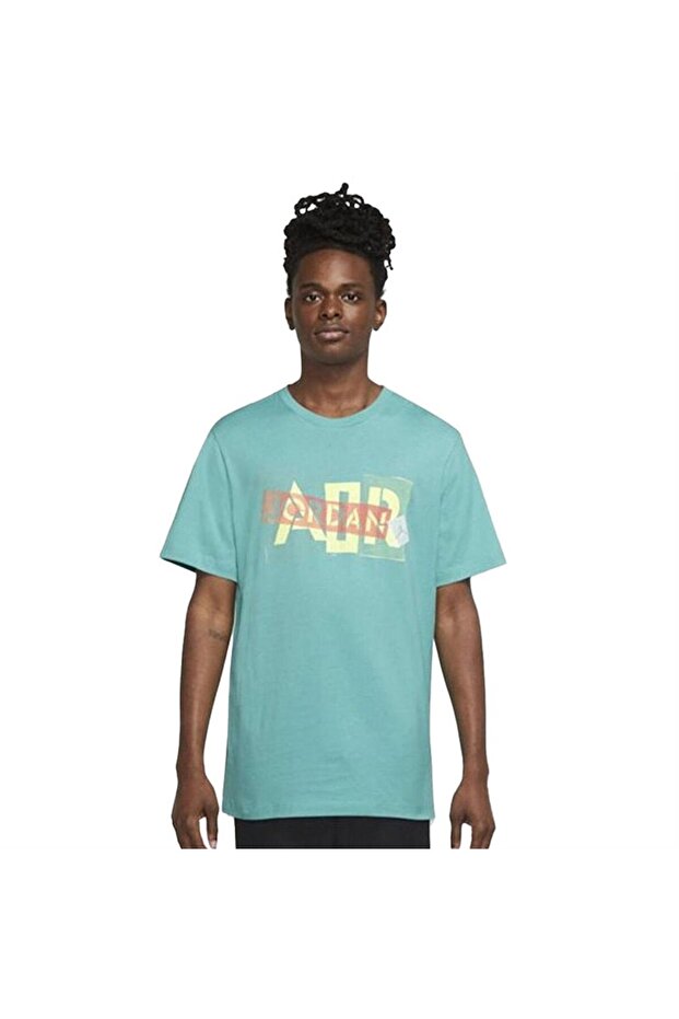 M Brand Gfx Ss Crew 3 Men's T-Shirt Dm1426-392 Green