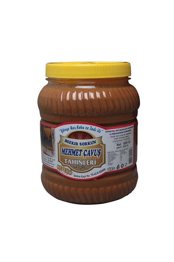 Bozkır Tahini Kepekli Tahin Plastik Kutu 1845gr - 1