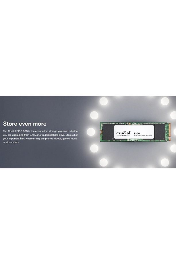 E100 1tb Nvme M.2 Ssd Disk Ct1000e100ssd8 - 2