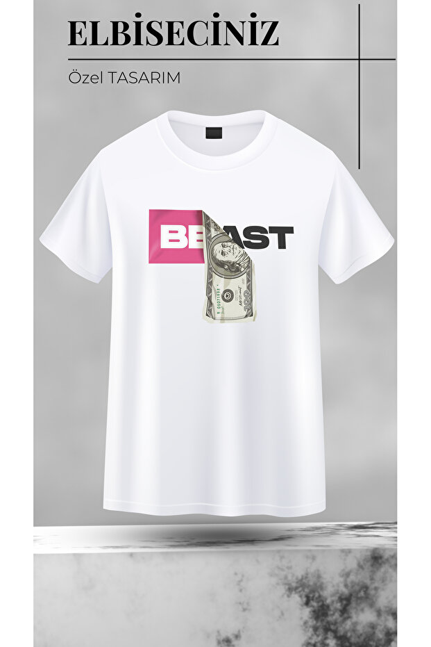 Mr Beast Printed Special Design Front Printed Unisex T-Shirt/T-Shirt