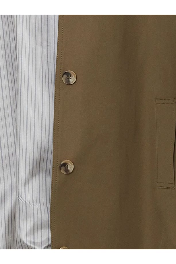 LCW Modest Haki Gömlek Yaka Oversize Kadın Trençkot - 5