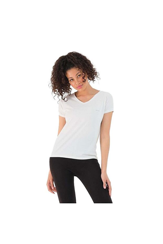 Play-Ekru Women's T-Shirt St12Tk291-122 White