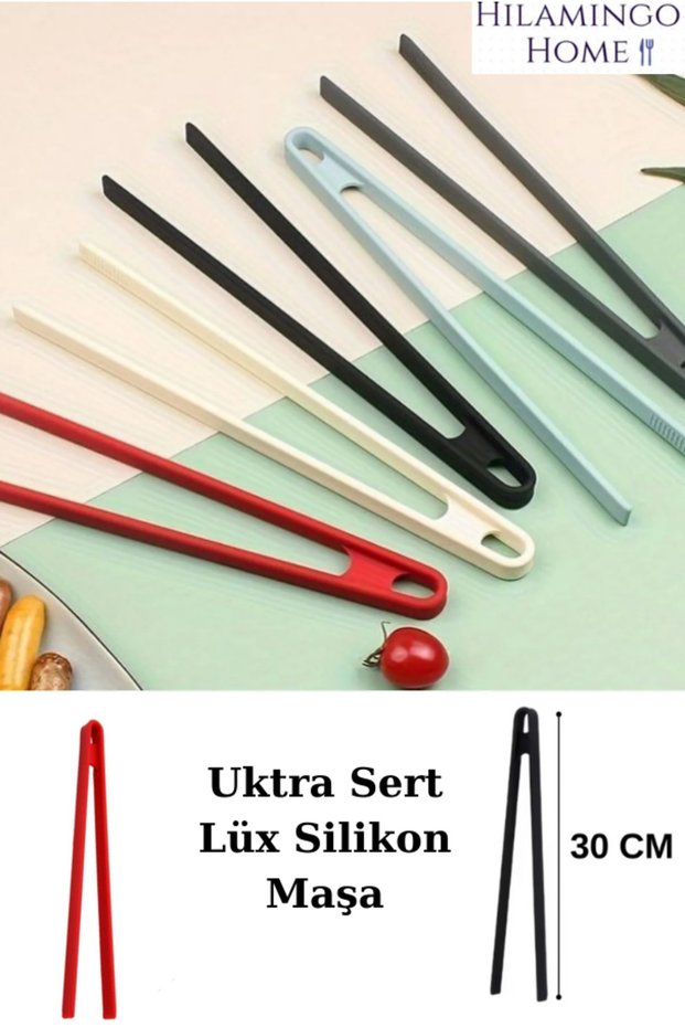 Luxury Ultra Hard Silicone Frying Tongs-Serving Tongs