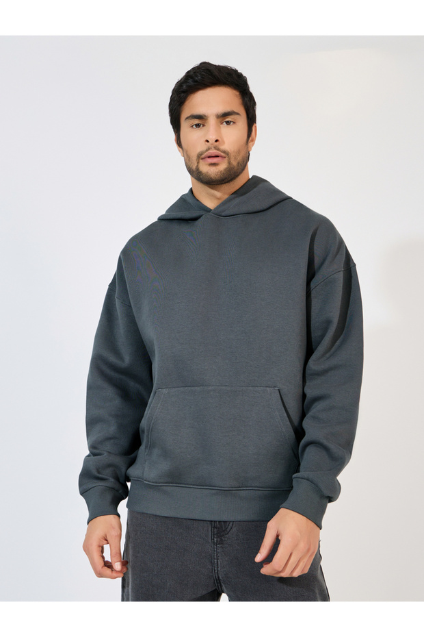 Oversized Fleece Kangaroo Pocket Heavyweight Hoodie