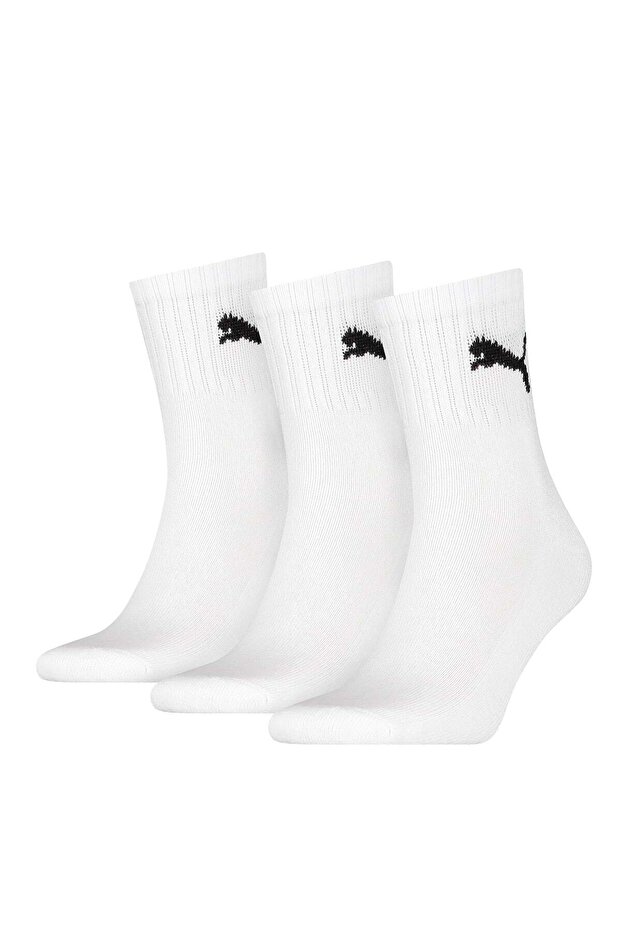 Unisex sports socks, 3 pairs - short crew socks, tennis socks, plain