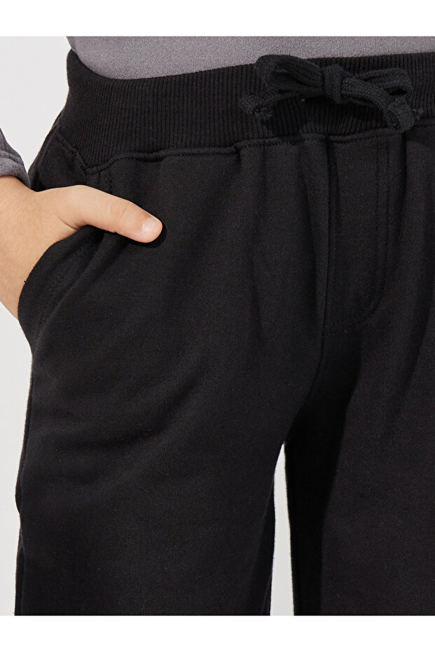 Solid Joggers with Drawstring Closure - 3