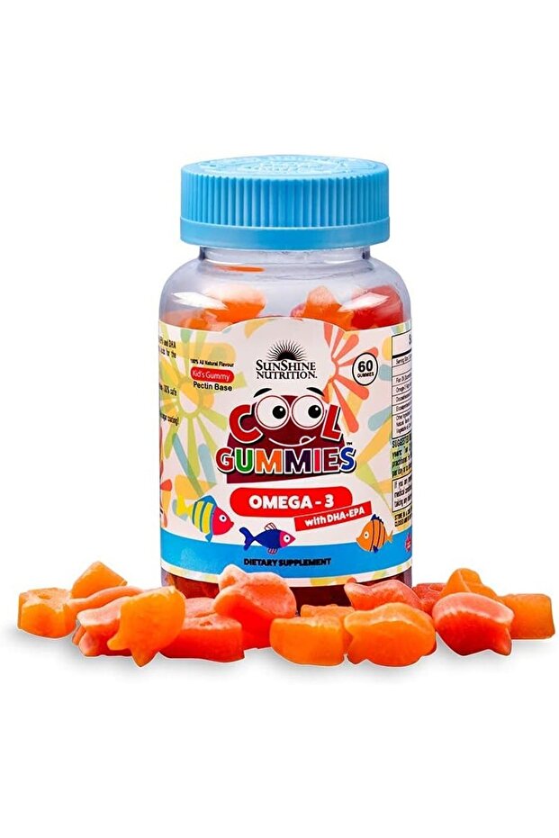 Nutrition Cool Gummies Omega3 With Dha/Epa For Kids, 60 Gummies - Natural Flavor