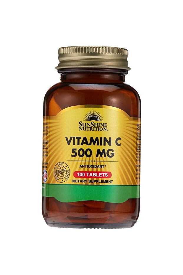 Nutrition Vitamin C 500Mg, Antioxidant & Gluten Free - 100 Tablets