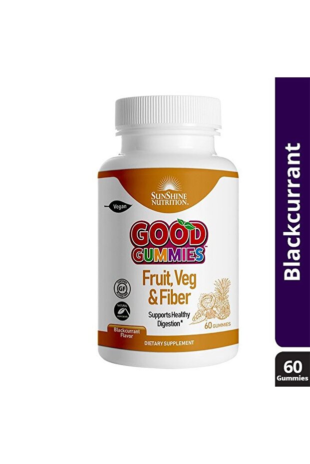 Nutrition Fruit, Veg And Fiber - Blackcurrant Flavor, 60 Gummies
