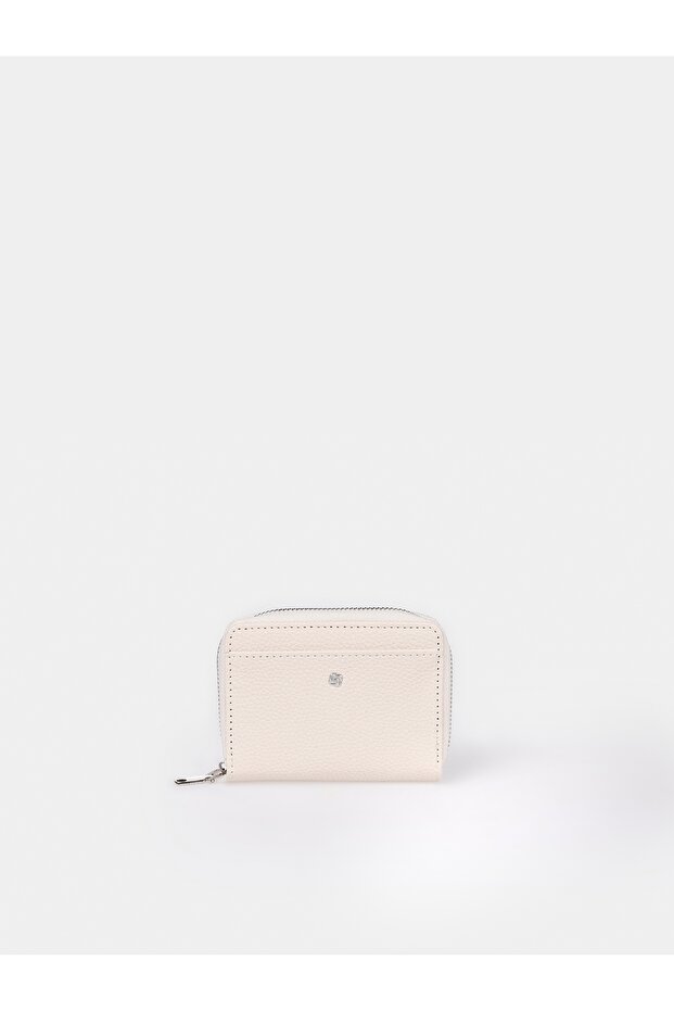Kadın Ekru Cüzdan - 1