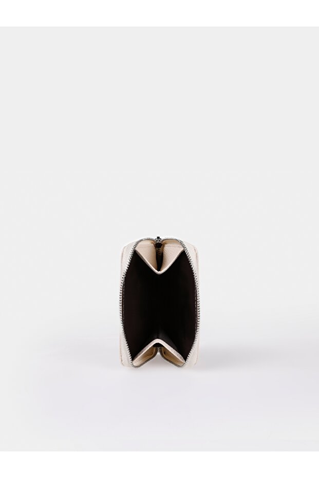 Kadın Ekru Cüzdan - 4