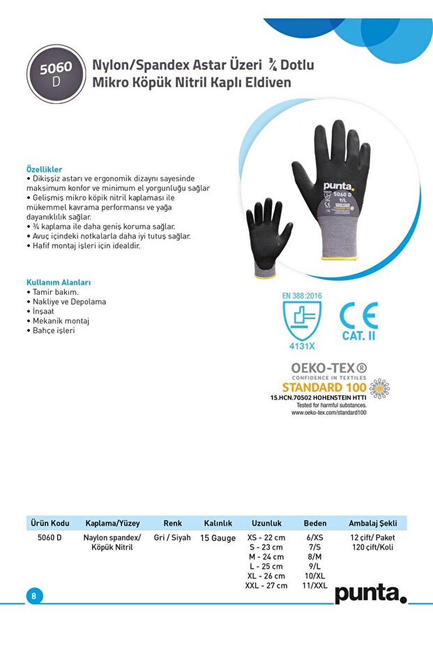 Dotlu Eldiven · (KÖPÜK NİTRİL) | 5060 D - 3