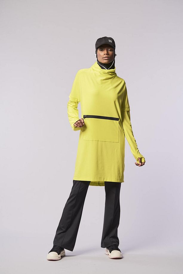 Cool-tech Kanguru Cepli Quick Dry Eşofman Üstü - Sarı - 5