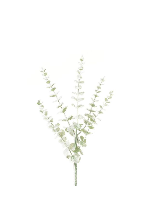 3lü Set Yapay Çiçek Pastel Karlı Okaliptus 48cm 5dallı Uzun Dal Eucalyptus - 8