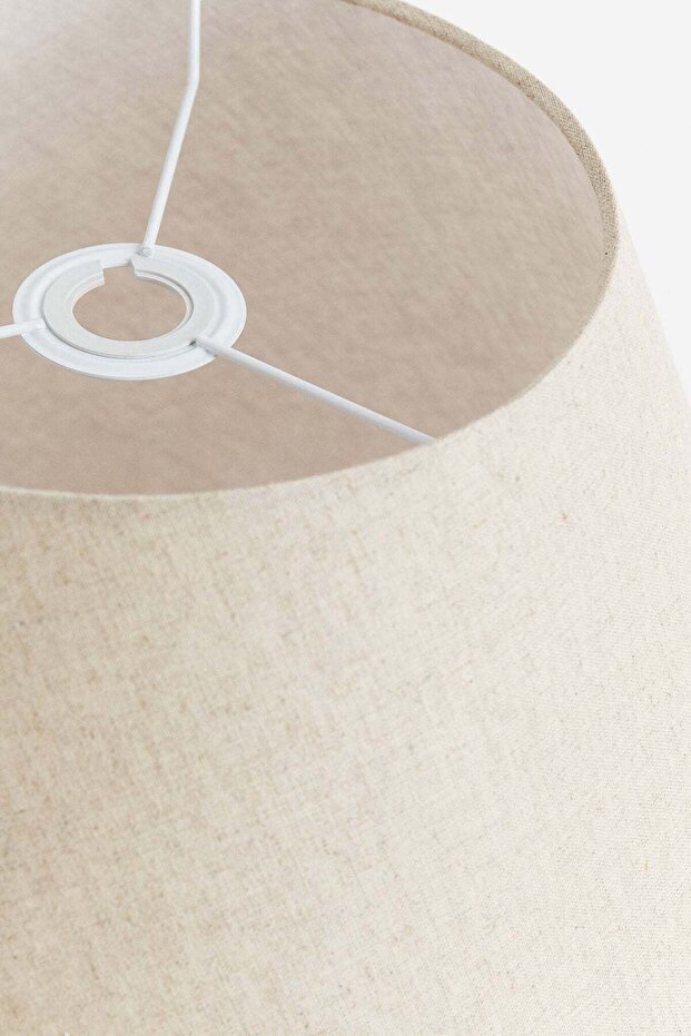 Linen-blend pendant lampshade