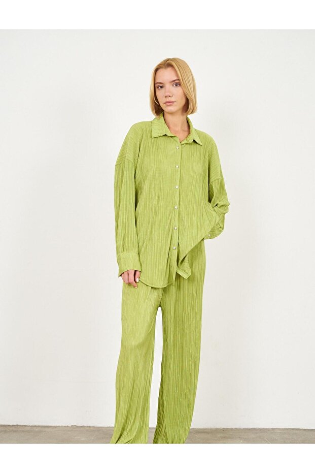 Piliseli Örme Gömlek - 2