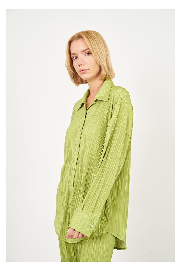 Piliseli Örme Gömlek - 5