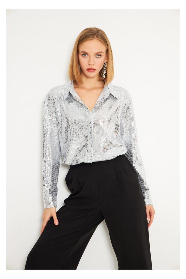 Pullu Buzy Gömlek - 1