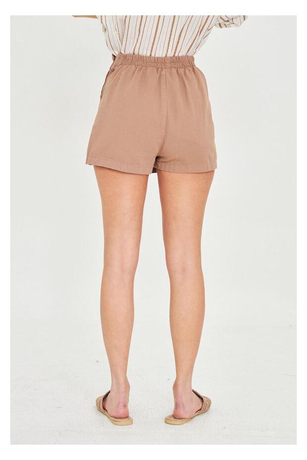 Gabardin Şort Etek - 3