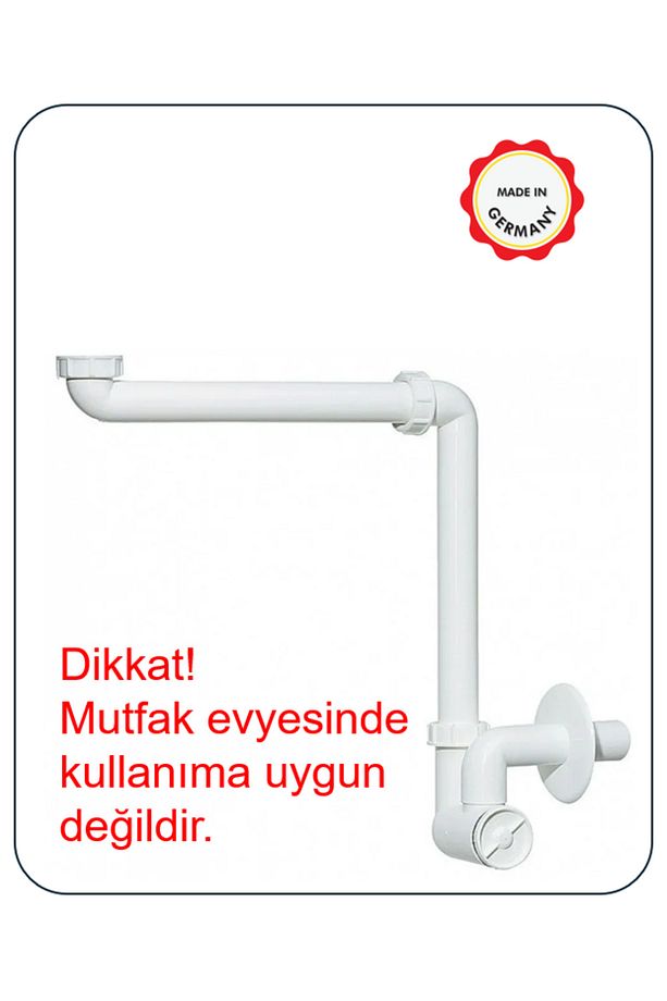 Yer Kazandıran Lavabo Sifonu, Kolay Temizlenir, Ayarlanabilir Koku Önleyici Gider Borulu - 3