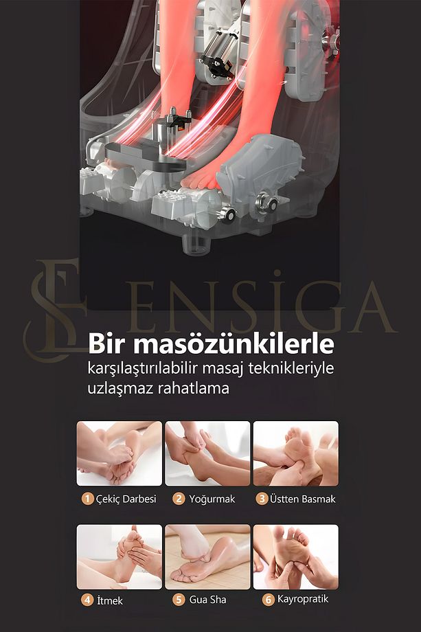 Ayak Bacak Sıcak Hava Isıtma Masajı Ayarlanabilir Sessiz Lcd Ekran Uzaktan Kumanda - 8