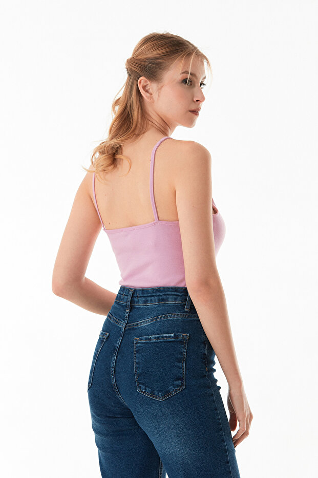 Basic Çıtçıtlı İp Askılı Body - 5