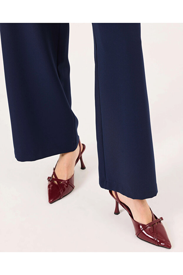 Geniş Paça Cepli Pantolon - 4