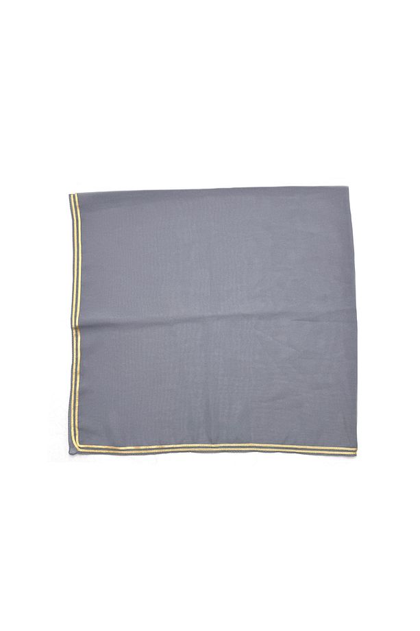 7'li Set Altın Biyeli Krep Şifon Eşarp 100x100cm Yazma Toptan Hediyelik - 8
