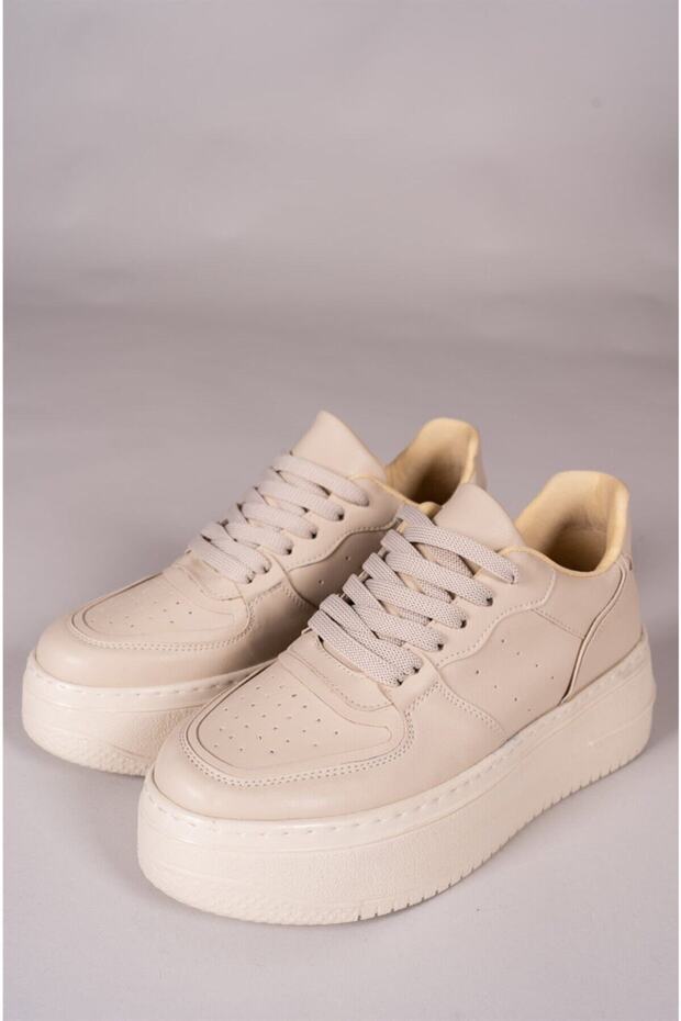 Bej Kadın Sneaker 0012255 - 7